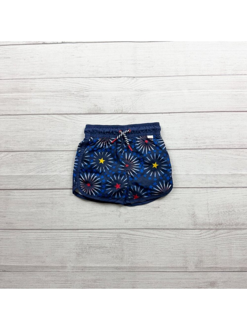Cat & Jack Baby Boys Swim Trunks Firework Star Print Navy 9-12 Months